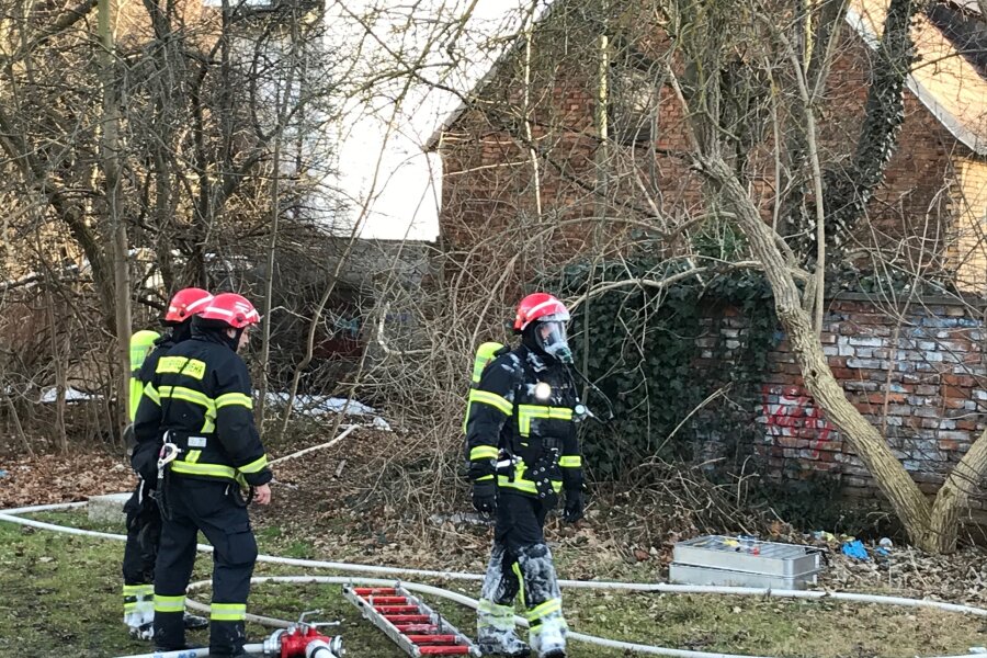 Plauen: Garagenbrand ruft Feuerwehr auf Plan - 