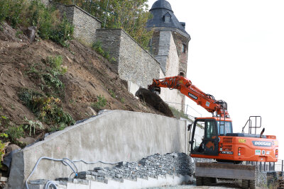 Plauen gibt Schlossterrassen frei - Noch sind die Arbeiten nicht an allen Wegen abgeschlossen. Diese Bereiche werden abgesperrt.