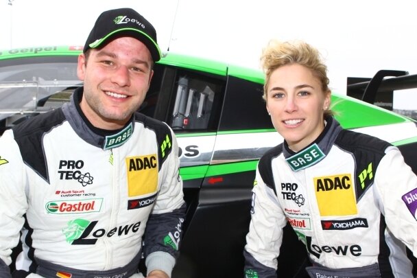 Plauener erleben wechselhaften Saisonstart - Das Duo Rahel Frey und Philip Geipel waren im Rennen am Samstag das beste Audi-Team zum Saisonstart der ADAC GT Masters.