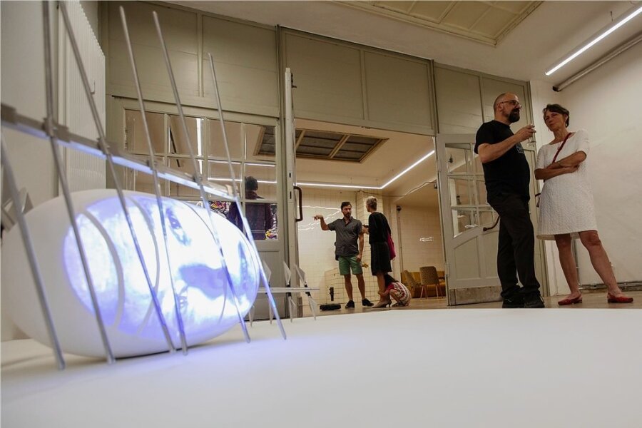 Plauener Galerie zeigt Werk des New Yorker Künstlers Tony Oursler - In der Galerie Forum K ist in einer neuen Ausstellung unter anderem Tony Oursler Video-Installation "Luftmetall" von 2001 zu sehen.