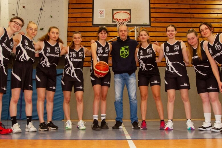 Mit dieser Mannschaft mischt der BC Vogtland in dieser Saison erstmals in der Basketball-Landesliga der Frauen mit. 