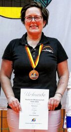 Plauenerin gewinnt DM-Bronze - Sandra Kunz freut sich über die Bronzemedaille bei der Deutschen Meisterschaft.