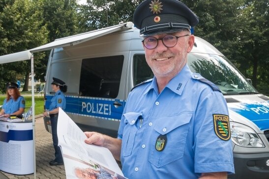 Zum Präventionsteam gehörten in Olbernhau die Polizeihauptmeister Andreas Pforte, Kathy Seyferth und Jana Kürschner. 