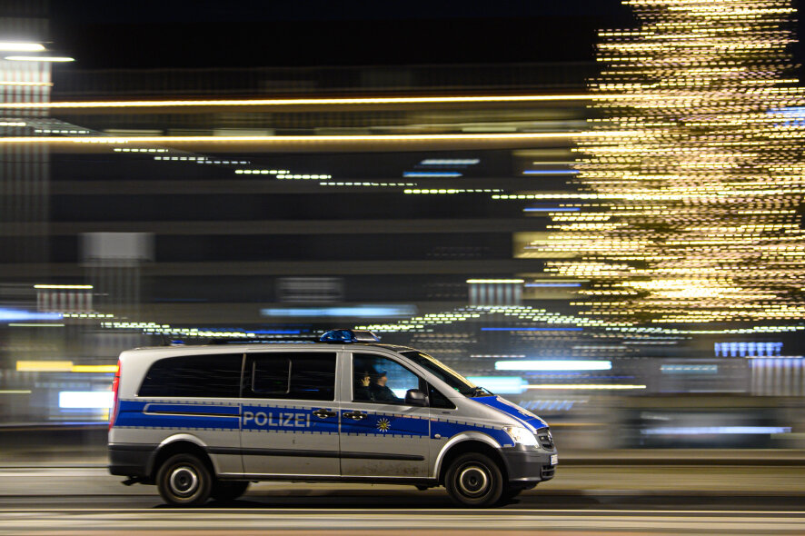 Polizei kontrolliert Coronaregeln in Chemnitzer Innenstadt