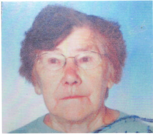 Polizei sucht nach 87-Jähriger aus Zschopau - Ella Werner - Sie wird seit Dienstagnachmittag vermisst.