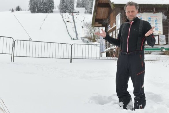 Ein Bericht über den Skilift von Betreiber Alexander Richter war der meistgeklickte Beitrag in Mittelsachsen 2021.