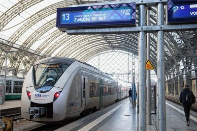 Polizeieinsatz in Glauchau: Drei Kinder spielen im Gleis - Auch Züge der Mitteldeutschen Regiobahn (MRB) verspäteten sich durch den Vorfall am Donnerstag (Symbolbild). 