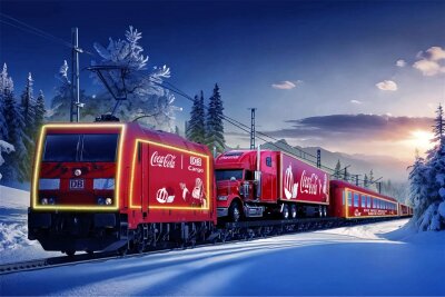 Premiere: Der Coca-Cola-Weihnachtszug kommt nach Leipzig - Der Weihnachtszug des US-Getränkeherstellers Coca-Cola macht in Leipzig Station. (Illustration)