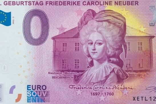 Prinzipalin ziert Souvenir-Schein - Der Entwurf des neuen 0-Euro-Scheines. 