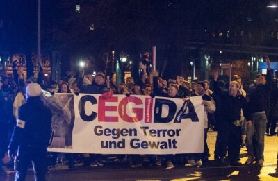 Protest: Erzgida plant erste Kundgebung in Aue - Wie hier in Chemnitz die Cegida, will der Pegida-Ableger Erzgida am 9. März in Aue demonstrieren.
