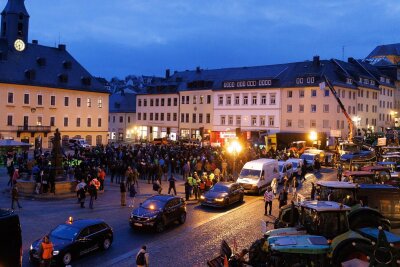 Protest im Erzgebirge: „Berggeschrey“ wird fortgesetzt - Der jüngste „Berggeschrey“-Protest im Februar dieses Jahres zählte rund 750 Teilnehmer.