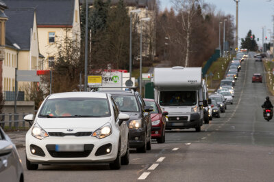 Protestaktionen mit Autos und Kerzen in Marienberg - 