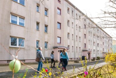 Rätselraten um Wohnblock in Olbernhau: Ziehen dort Flüchtlinge ein? - Insgesamt 32 Wohnungen befinden sich im Wohnblock Finkenaue 1 bis 7.