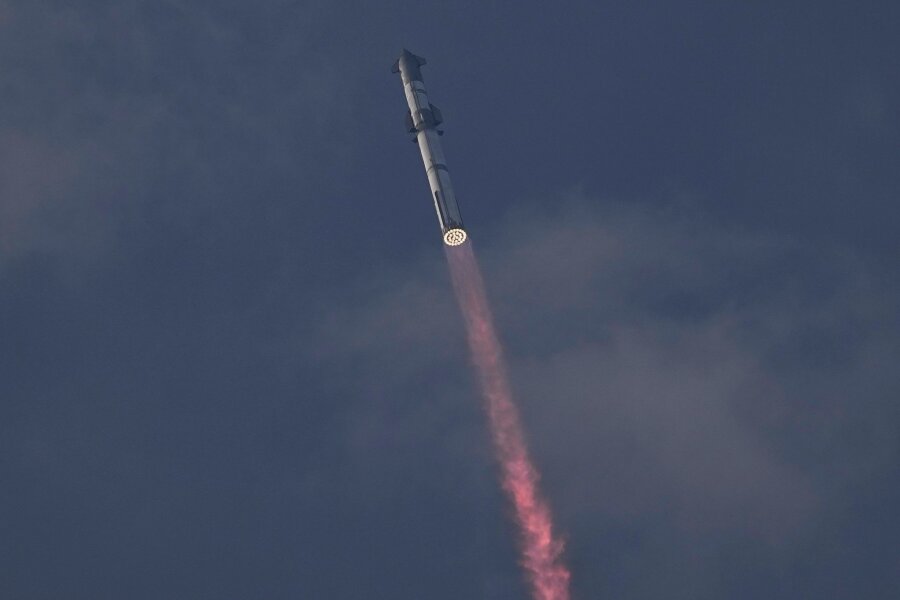 Raketensystem "Starship" zu viertem Teststart aufgebrochen - SpaceX's Mega-Rakete Starship bei ihrem dritten Testflug - ein weiterer Teststart steht bevor.