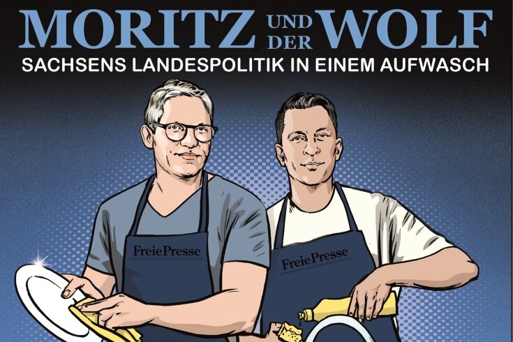 Ramelows Hundeleben, Höckes Lebenslüge, Extremistische Greise: Sachsens Politik-Update im Podcast "Moritz und der Wolf" - Tino Moritz und Tobias Wolf machen sich über die Politwoche in Dresden her.