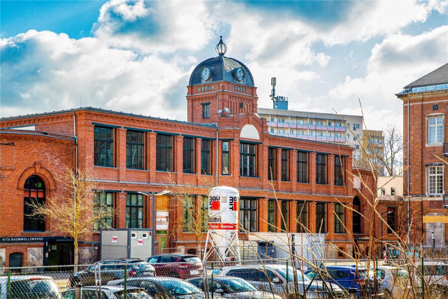 Rathaus-Umzug in Flöha beginnt am 12. Januar - Das frühere Kontorgebäude der Baumwollspinnerei wird zum Rathaus umgebaut.