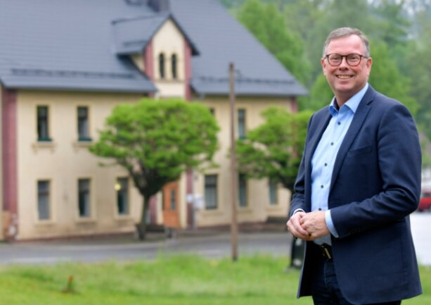Rico Gerhardt (CDU) möchte Chef im Rathaus von Oberschöna bleiben. 