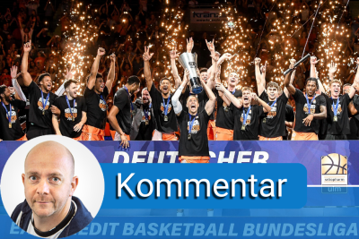 Ratiopharm Ulm ist Deutscher Meister: Ein Sieg für den Basketball - Ulm ist Sensations-Meister der Basketball-Bundesliga und davon profitieren auch die Niners Chemnitz, kommentiert Thomas Reibetanz.