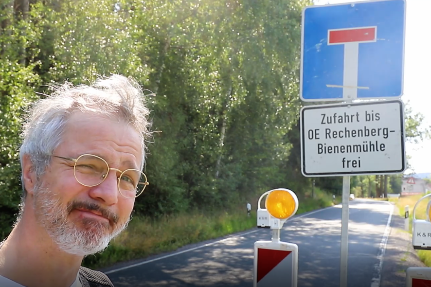 Rechenberg-Bienenmühle: Riesen-Umleitung zur B 171 führt zu "Ehrenrunde" durchs Erzgebirge mit Hindernissen - 