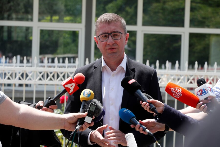 Rechter Mickoski wird Regierungschef in Nordmazedonien - Nach dem Sieg seiner nationalistischen VMRO-DPMNE bei der Parlamentswahl wählte das Parlament nun Hristijan Mickoski zum neuen Ministerpräsidenten.