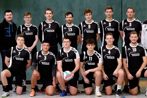 Die erste Mannschaft des VSV Eintracht Reichenbach (im Bild) startet mit jungem Kader in die neue Saison der Volleyball-Sachsenliga. 