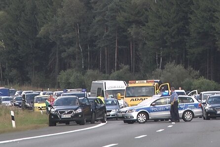 Reichenbach: Unfall sorgt für Sperrung der A72 Richtung Hof - 