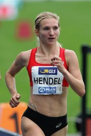 Reichenbacherin holt Sieg beim Marathon in Essen - Vielseitig: Kristina Hendel fühlt sich, wie hier bei den Deutschen Meisterschaften, auch auf der Bahn zu Hause. 