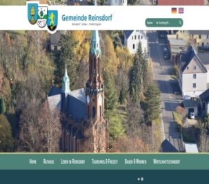 Reinsdorf überarbeitet Homepage - So sieht der erste Entwurf für die überarbeitete Homepage der Gemeinde aus.