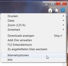 Richten Sie www.freiepresse.de als Startseite ein - Wählen Sie im Explorer über Extras (blaues Rädchen oben rechts) den Menüpunkt "Internetoptionen" aus.
