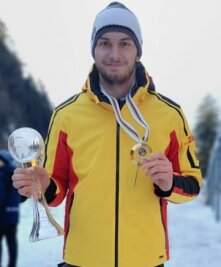 Rodler vom ESV Lok sichert sich Gesamtsieg - Timon Grancagnolo aus Chemnitz hat den Rodel-Gesamtweltcup der Junioren gewonnen. 