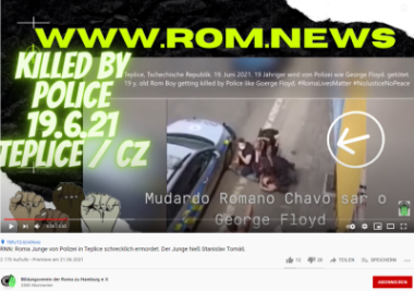 Roma-Angehöriger stirbt bei Polizeieinsatz in Teplice - ein tschechischer George Floyd? - Screenshot aus dem Video der Festnahme von Stanislav Tomas in Teplice.