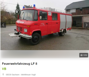 Rosenbach versteigert im Internet ausgemustertes Feuerwehrauto - Einst rückte mit dem Fahrzeug die Rodauer Feuerwehr aus. Nun wird für den LF 8, Baujahr 1981, ein neuer Eigentümer gesucht.
