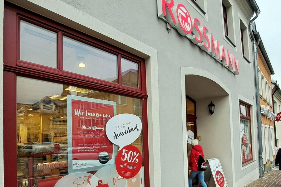 Rossmann-Filiale in Zschopau bleibt ab Montag geschlossen - 50 Prozent Rabatt gab es am Freitag in der Rossmann-Filiale in Zschopau .