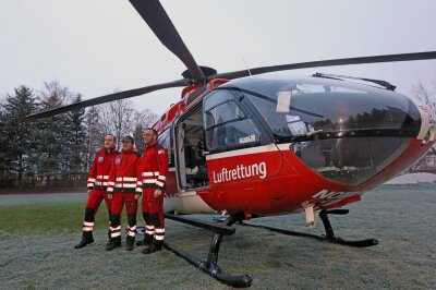 Rot-weißer Retter macht in Zwickau den Abflug - Die DRF Luftrettung zieht zum Jahreswechsel aus Zwickau ab. 