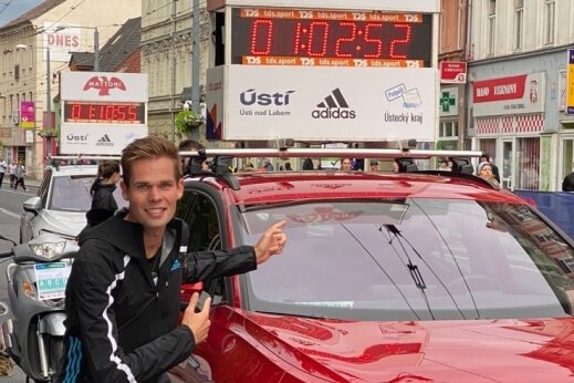 Man konnte Sebastian Hendel am Samstag die Zufriedenheit mit seiner Halbmarathon-Siegerzeit von Usti nad Labem ansehen. 