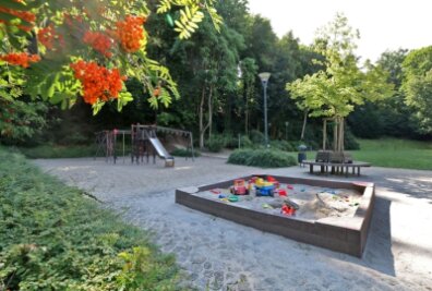 Rund um die Hessenmühle am Hegebach - Der Volkspark ist ein idyllisches Fleckchen mit einem Spielplatz.