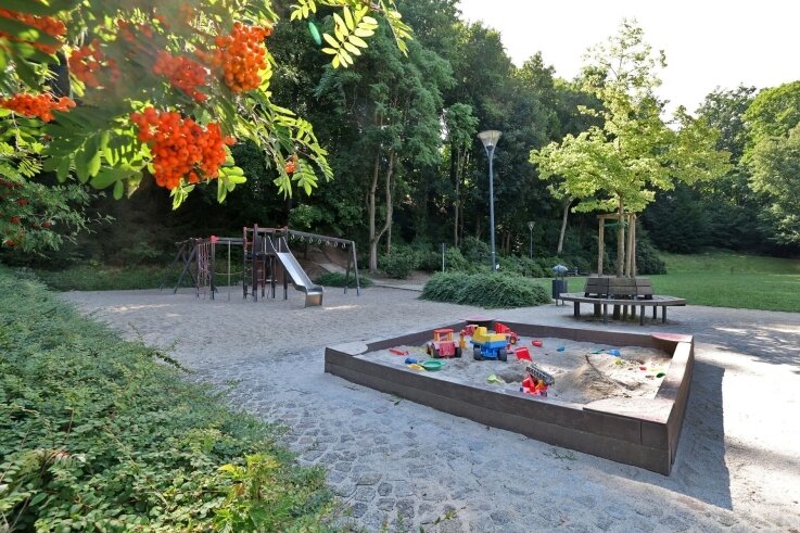 Rund um die Hessenmühle am Hegebach - Der Volkspark ist ein idyllisches Fleckchen mit einem Spielplatz.