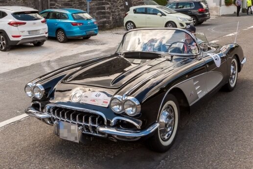 Rundfahrt durchs Erzgebirge - Diese Corvette hat bereits 63 Jahre auf dem Buckel. 