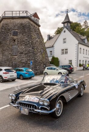 Rundfahrt durchs Erzgebirge - Diese Corvette hat bereits 63 Jahre auf dem Buckel. 