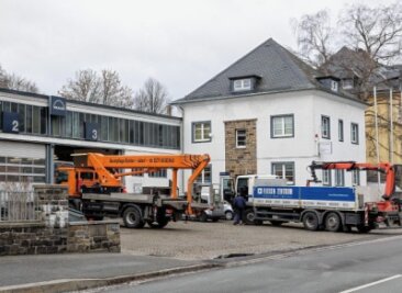 RVE plant Neubau der Werkstatt - Derzeit werden die Busse und Lastwagen des Regionalverkehrs Erzgebirge in der Werkstatt an der Geyersdorfer Straße repariert. 