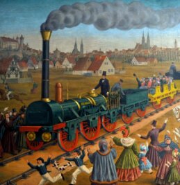 
              <p class="artikelinhalt">Das Neue - bejubelt und gefürchtet: die erste Eisenbahnfahrt mit der Dampflokomotive Adler 1835. </p>
            