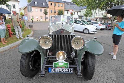 Sachsen Classic mit Abstecher nach Mittelsachsen: Wertungsprüfungen in Sayda und Dorfchemnitz - Besonders edel: Der Rolls Royce Phantom II aus Dresden.