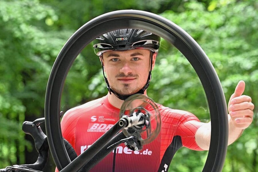 Sachsenringradrennen als kleiner Schritt Richtung Olympische Spiele 2024 - Nicolas Heinrich hat seine Ziele fest im Blick. Seine Karriere auf dem Rad startete er beim ESV Lok Zwickau. 