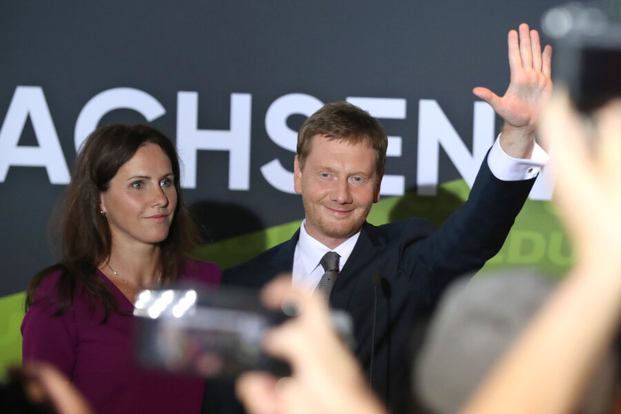 Sachsens Ministerpräsident Michael Kretschmer holt Direktmandat - 