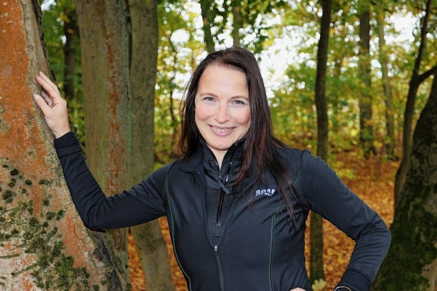 Sandra Klöcker aus Zwickau hat eine große Instagram-Fangemeinde - Sandra Klöcker ist zum Trainieren oder beruflich oft im Weißenborner Wald unterwegs.