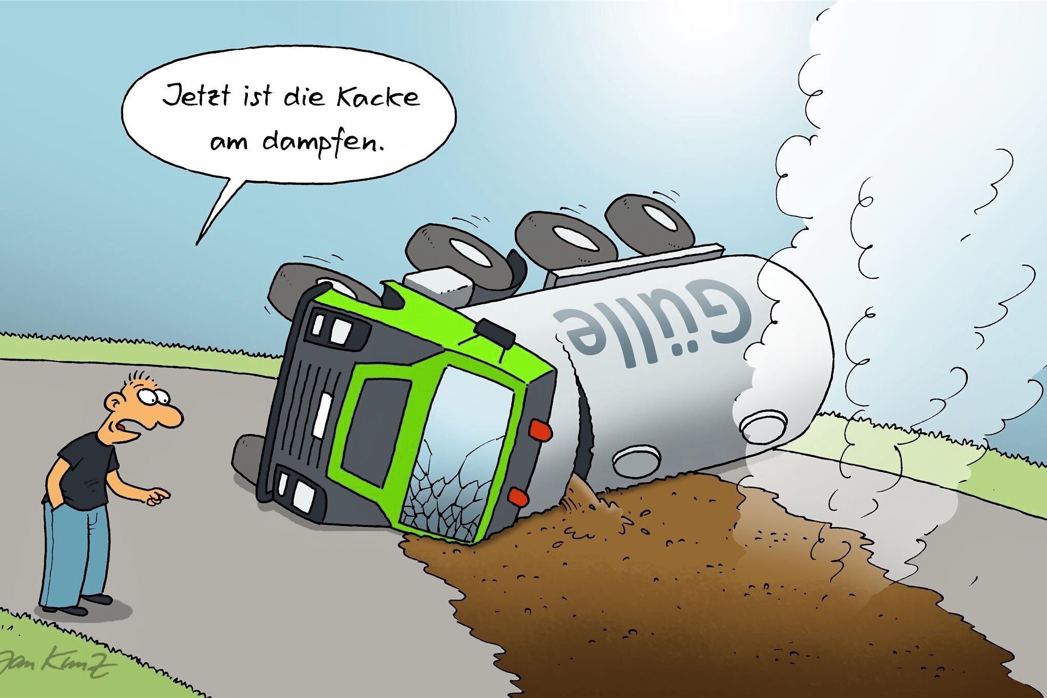 Satire zum Wochenende Freie Fahrt in Flöha, aber in Freiberg ist die