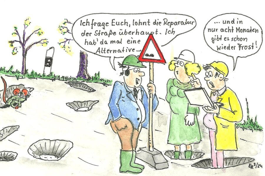 Satire zum Wochenende: Fünf Tipps, um die Vollsperrung der B 101 in Freiberg zu umgehen - Heutzutage wird ja alles ausdiskutiert. Sogar die Löcher in den Straßen.