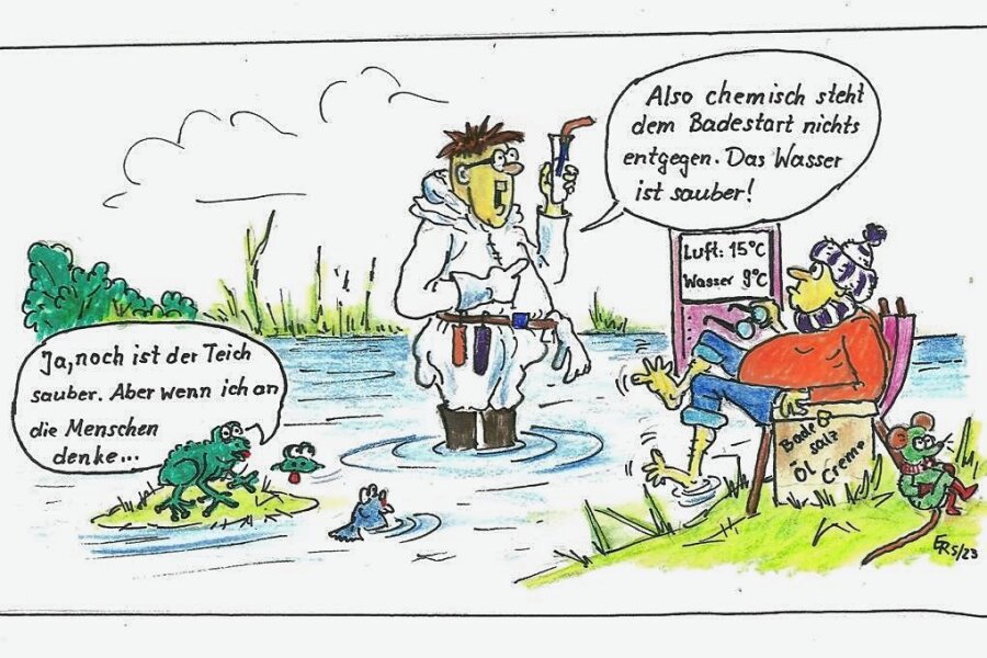 Satire zum Wochenende: Wie die AfD die deutsche Planschkultur retten will - Sauberkeit von Badegewässern ist in und um Freiberg ein Thema. 