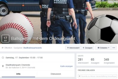 Satirischer Gegenwind für Ballspiel-Verbot in Chemnitzer Innenstadt - 