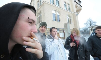 rauchender Schüler